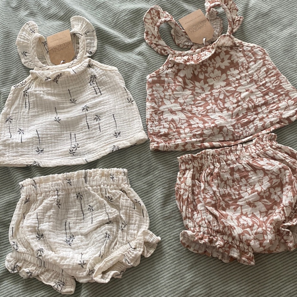 2 matching sets, Grayson collective, 0-3m